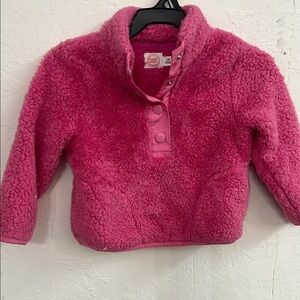 Cozy Pink Fleece Kids Pullover